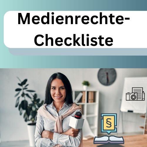 Medienrechte-Checkliste
